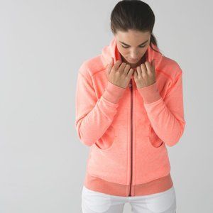 Lululemon On the Daily Hoodie in Heathered Grapefruit (Orange) Size 4